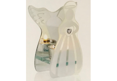 Premier Glass Angel Tea Light Holder (16cm)